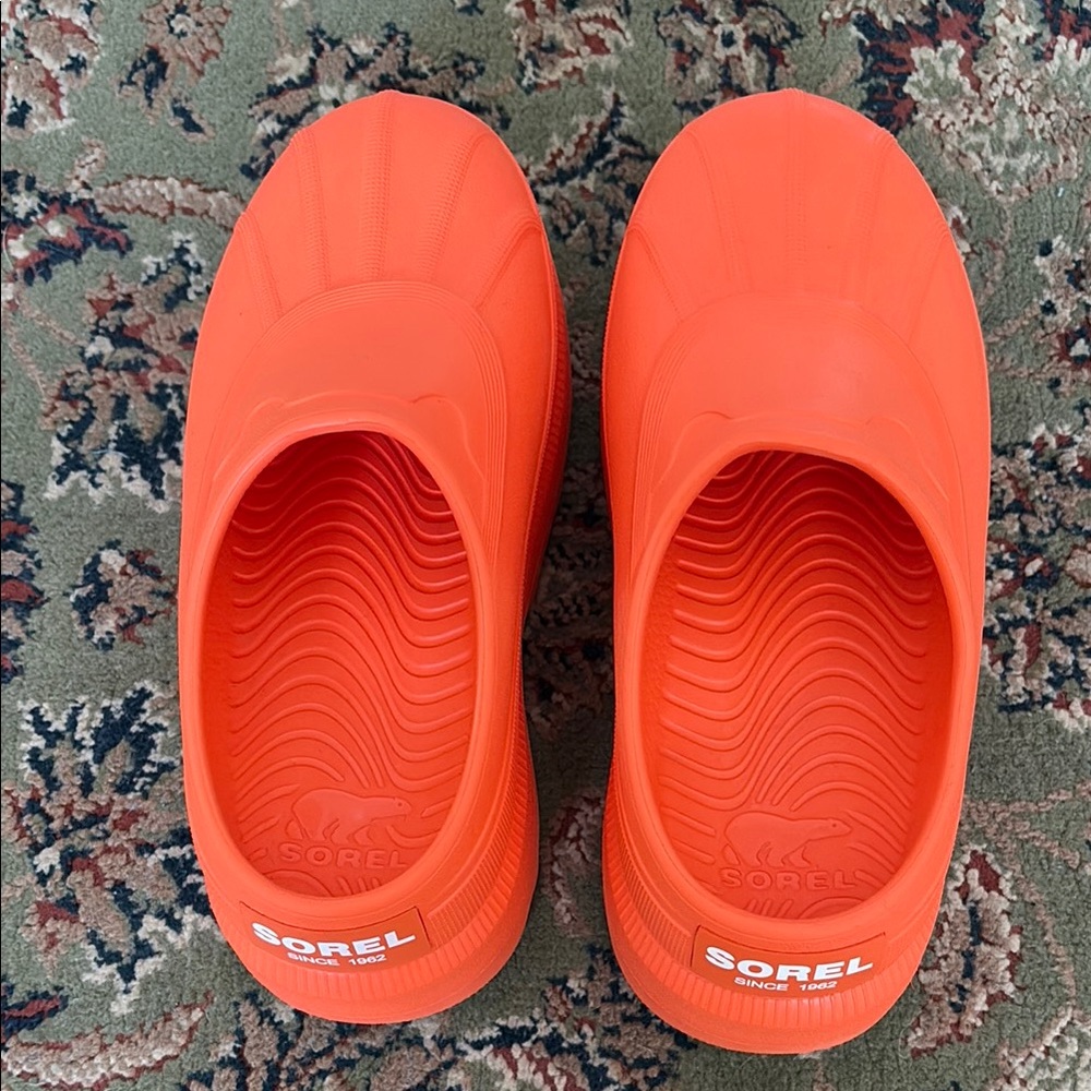 Sorel Orange Caribou clog